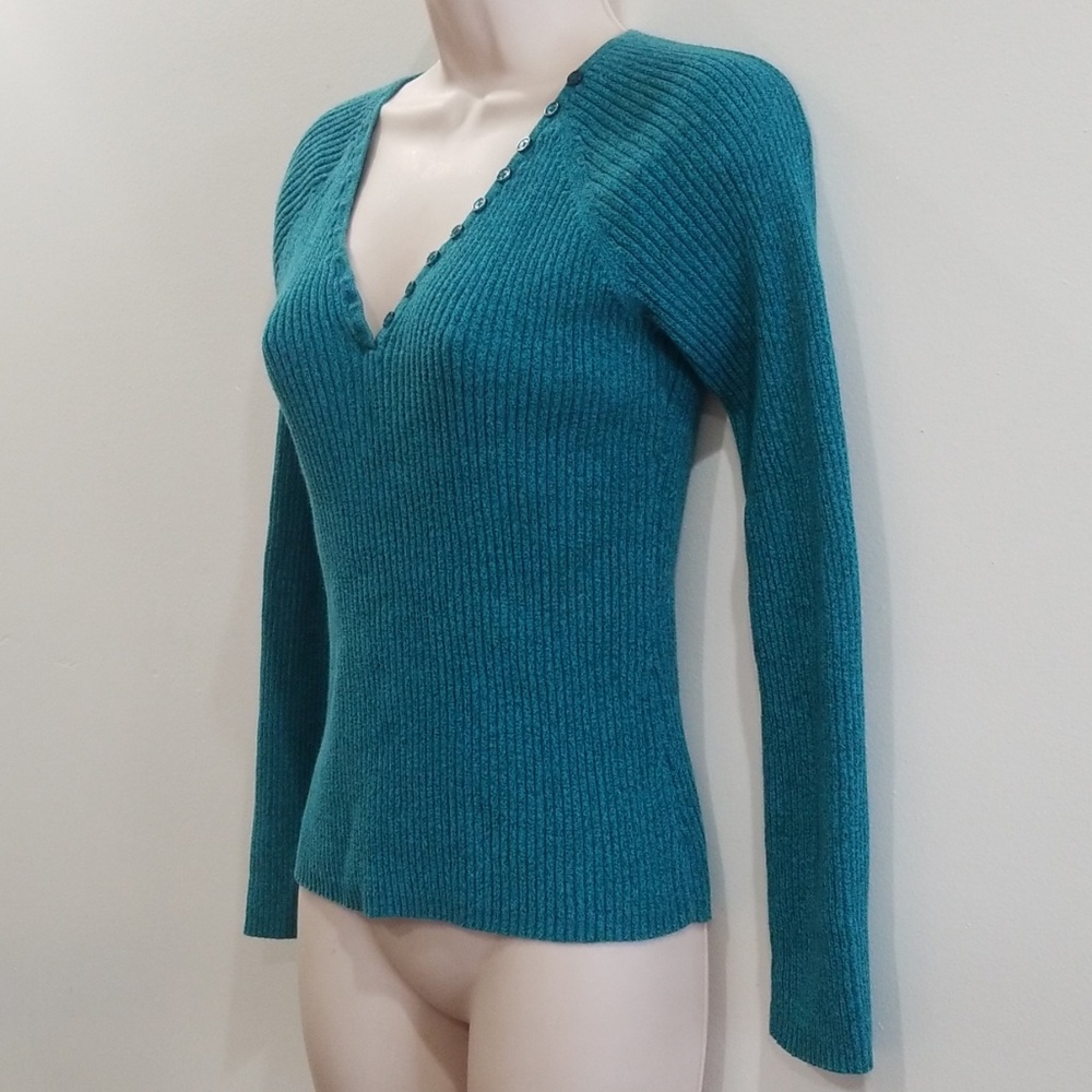 Basic Concept Women's Green Size Medium Sweater - image 3